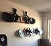 StoreYourBoard Naked Snow, Snowboard Display Wall Rack, Powder Coat Black