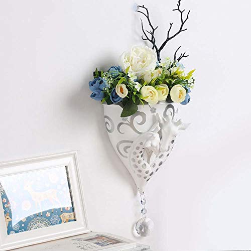 Decoración de la pared de la habitación con flores 3D para un salón estilo europeo