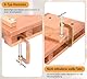 Tragbare Hobelbank, Mini Werkbank aus Buchenholz 53x28x7 cm, Mobil Holz Schraubstock Workbench, Vielseitig Verstellbar Werkbänke, Werktisch Holz für Klemmen Hobeln