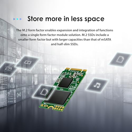 Image of Transcend 480GB M.2 Internal (SSD) Solid State Drive | SATA III 6Gb /s | M.2 2242 SSD | 160 TBW | Read /Write - up to 530 /480 MB /s | 3D NAND | 3 Yrs. Warranty | TS480GMTS420S