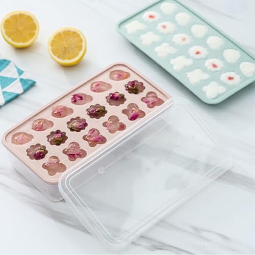 Molde de Silicona para Cubos de Hielo 2 Piezas miniatura 3
