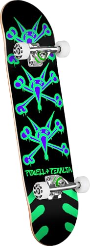 Powell Peralta Vato Rats Skateboard Complete, Black/Green, 7.0" x 28.0"