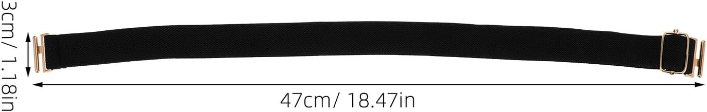 3pcs Adjustable Elastic Stretch Belts for Boys, Soft Elastic Waistband School Training Uniform Belts for Daily Wear in Black Brown White