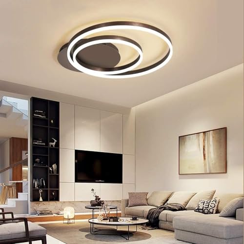 Lámpara de techo LED moderna Twos iluminación cálida para dormitorio y oficina 5
