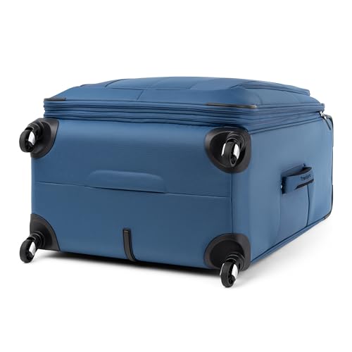 Image of Travelpro Maxlite 5 Softside Expandable Luggage with 4 Spinner Wheels, Lightweight Suitcase, Men and Women, Ensign Blue, 3-Piece Set (21 /25 /29)