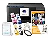 PRINTERWORLD612 Super-Tank DTF T-Shirt Printer with DTF Ink and Powder Pack for Heat Transfers, Easy Filling, Built-in Scanner and Copier - New, Medium DTF Conversion Printer