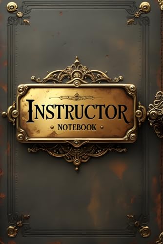 Instructor notebook: lined journal for men women coworker