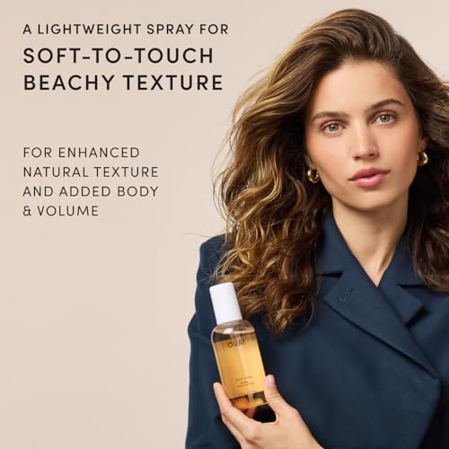 Image of OUAI Travel Size Wave Spray - Texture Spray for Hair with Coconut Oil and Rice Protein - Adds Texture, Volume & Shine for Beach Waves - Paraben Free, Safe for Color & Keratin-Treated Hair (3 fl oz)