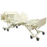 NOA Medical Industries Elite Bariatric Bed, HDPE Head and Footboards, Soft Touch Side Rails, Transport Trolley
