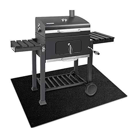 Grill mat, grill mat, floor protection, grill mat for gas grill, floor protection, fireproof grill mat, for garden, outdoor fire bowl deck, charcoal grill, electronic grill(127 x 91 cm/50 x 36 inches) Cover