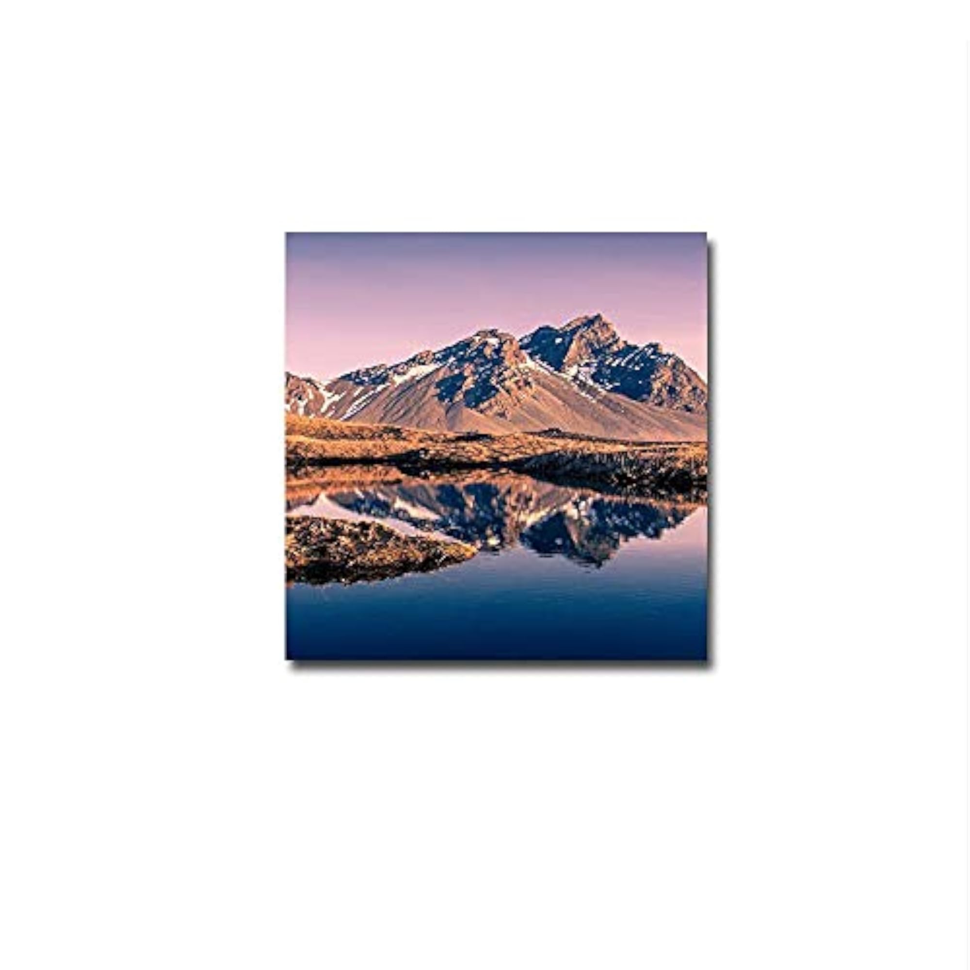 Mountains Retina Framed Canvas Wall Decor for Living Room