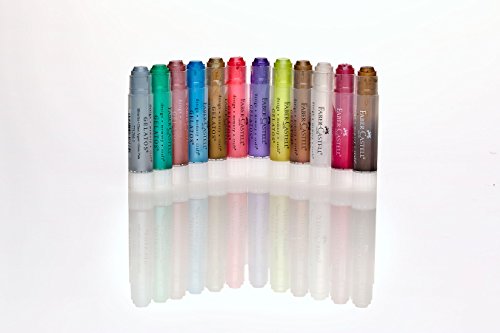 Faber-Castell Gelatos Metallic Colors Set - Water-Soluble Pigment Crayons