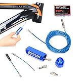 BUCKLOS Bike Internal Cable Routing Tool Kit Compatible with 4-5.5mm Housing, Bicycle Frame Hydraulic Inner Hose and DI2 E-Tube for MTB Mountain Bike/Ebike/Road Bike with Storage Design BT06