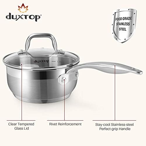 Duxtop Professional Stainless Steel Induction Cookware Set, 19PC Kitchen Pots and Pans Set, Heavy Bottom with Impact-bonded Technology - Thumbnail 3