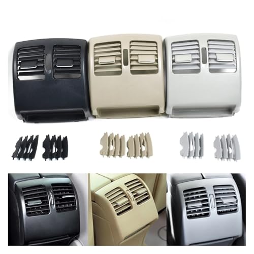 Rejilla de ventilación trasera para Benz Clase C W204 y E W207 en color gris estándar 3