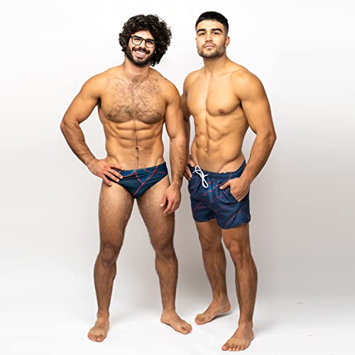 Taddlee Swimwear Men's Beach Swim Boxer Trunks Board Shorts Swimsuits Square Cut4