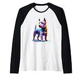 Photo Gallery paint art norwich terrier maglia con maniche raglan Photo Gallery paint art norwich terrier maglia con maniche raglan