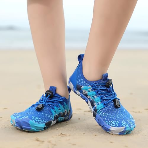 Image of Kids Water Shoes Boys Girls Quick Dry Aqua Socks Barefoot Beach Pool Swim Hiking Lightweight Non-Slip Outdoor