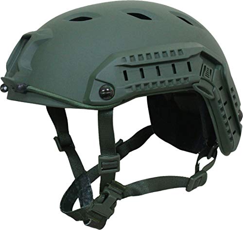 Mil-Tec US Paratrooper Helmet with Rail (Olive)