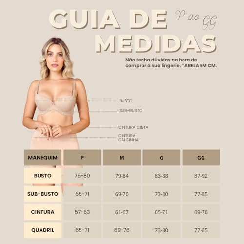 Sutiã Pós-Mastectomia Mamoplastia Para Usar com Prótese Bege GG