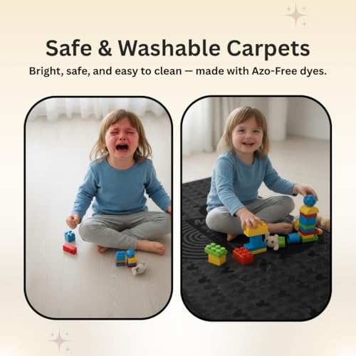 Image of Athom Living Mickey Mouse Runner Carpet 2x4.5 Ft, Soft Printed Mat with Anti-Skid Backing, Durable Washable Runner for Kids Bedroom, Play Area & Playroom Decor
