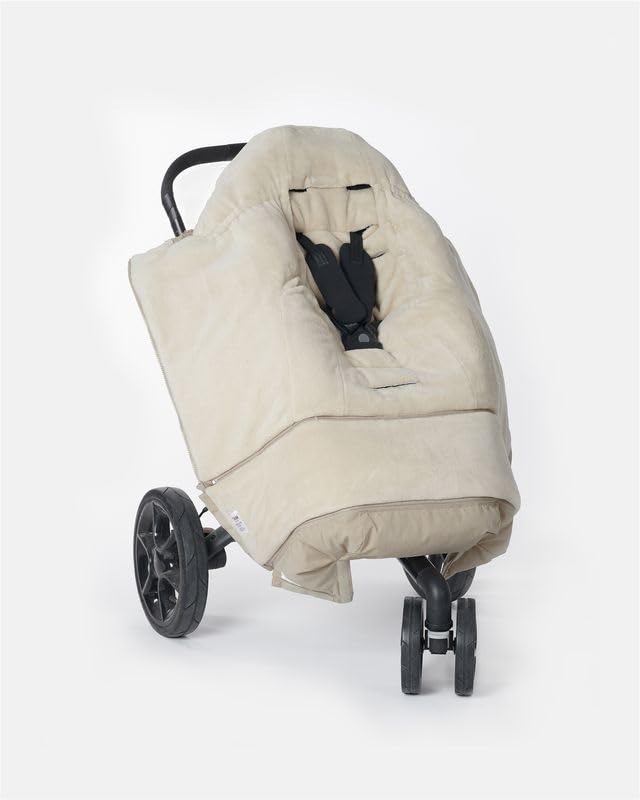 Miniatura 5 de 7AM Enfant Saco para cochecito y asiento de automóvil, manta ajustable de invierno con cremallera para niño y niña, saco de dormir cálido con