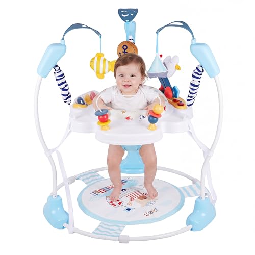 Baby Activity Center, 3-in-1 Infant Jumper and Bouncer with Music&amp;Light,6+M