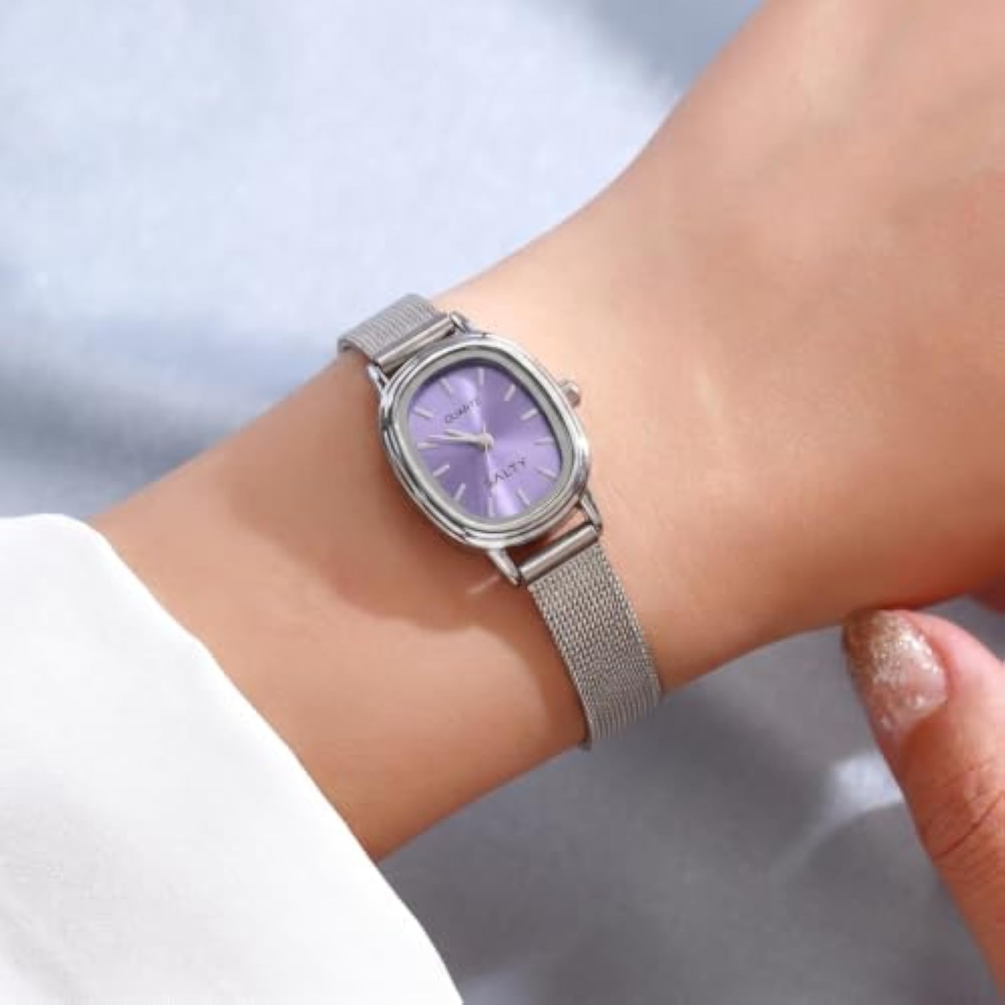 Women's Mauve Dial Timeless Analog Watch, Stylish Gift