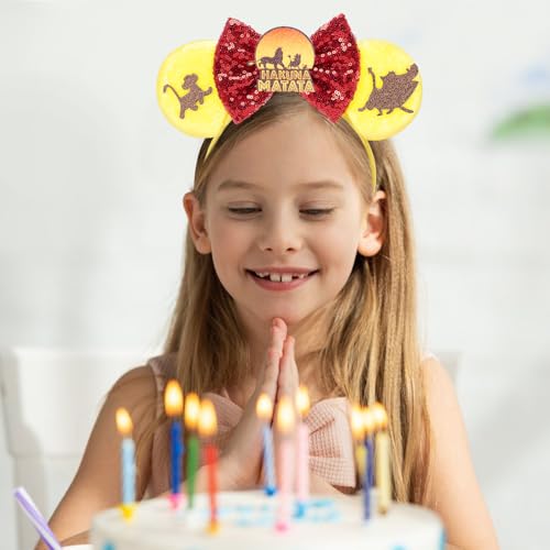 Image of FANYITY Mouse Ears, Sequin Mouse Ears Headband for Boys Girls Women Halloween Birthday Party