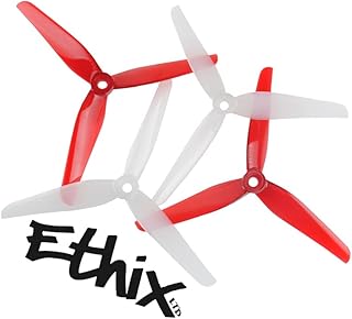HQProp Ethix P4 Candy Cane 5.1x4x3 Propeller (Set of 4) - 12mm - Red