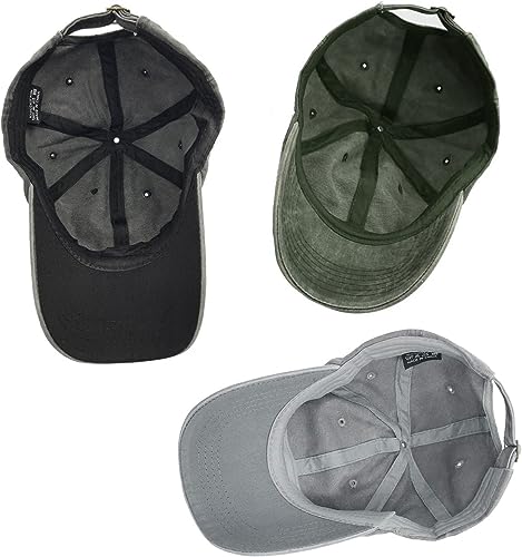 Image of Glamorstar Classic Unisex Baseball Cap Adjustable Washed Dyed Cotton Ball Hat