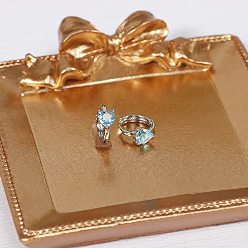 Ritach Small Heart Hoop Earrings For Girls Sterling Silver Plating Birthstone Earrings For Women Cute Cubic Zirconia Stud Huggie Hoop Earrings For Kids #TOP6