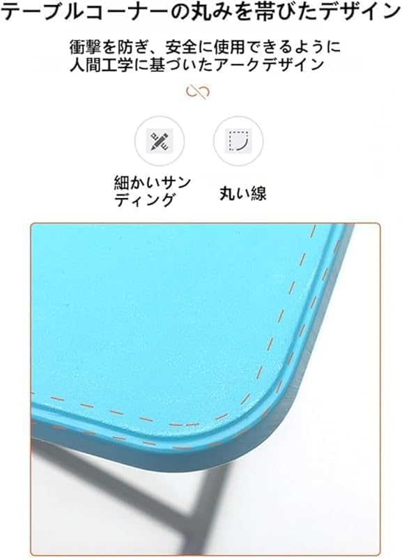 AZIEBAY 屋外用折りたたみテーブル、組み立て不要、ポータブル、超軽量