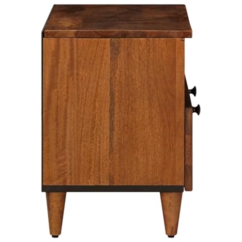 Table basse bois manguier massif marron 80x54 table salon rectangulaire - 6