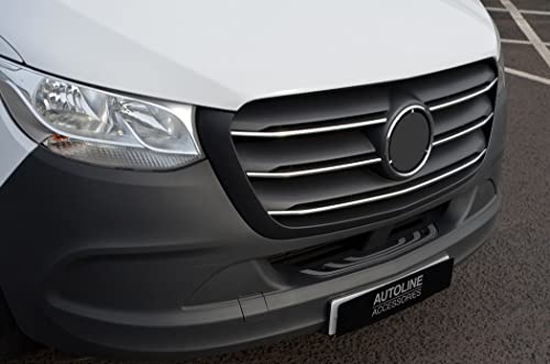 Garnitures de grille chromées Sprinter W907 dès 2018 : parfait pour la finition de van aménagé