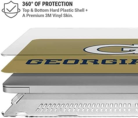 Skinit Case + Skin Compatible with MacBook Pro 15in (2016-19) - Officially Licensed Georgia Tech GT Design