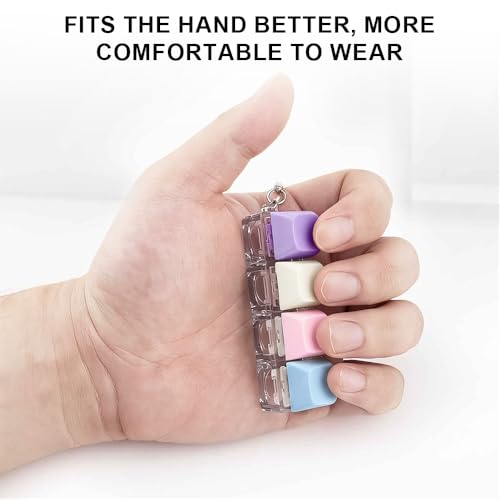 Zegnuem Fidget Toys, Dekompression Spielzeug Schlüsselanhänger, Tastatur Fidget Spielzeu, Lustig Bunter Tastatur Fidget, Stressabbau & Konzentration für Dekompression Verbrauch Zeit