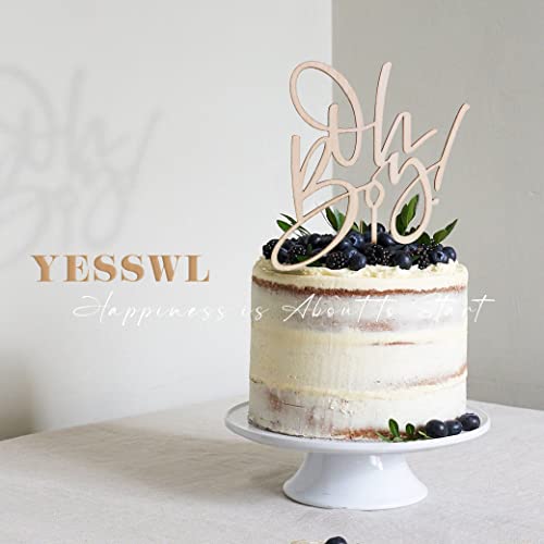 Yesswl Oh Boy Cake Topper - Wooden Boy Baby Shower Birthday Party Cake Decorations For It's A Boy 1St Birthday Party Photo Booth Props， Gender Reveals Party Decorations (Wood Oh Boy Cake Topper) #TOP6