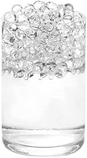 50000 Clear Water Beads, Water Gel Beads for Vase Filler, Floating Pearls, Christmas Decoration, Wedding Centerpiece, Floating Candles, Planting, Floral Decoration (9-11MM)