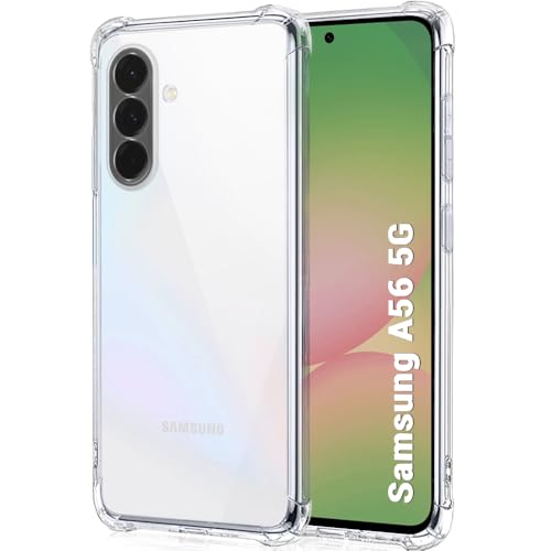 Image of TheGiftKart Transparent Crystal Clear Back Cover Case for Samsung Galaxy A56 5G | Shockproof Soft TPU Case | Cushioned Edges for Ultimate Protection Back Cover Case (TPU, Transparent)
