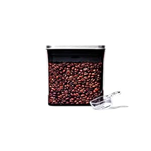 OXO Steel POP Coffee Container with Scoop- 1.7 Qt for Coffee, Tea and More