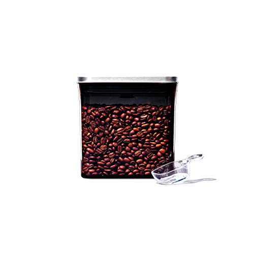 OXO Steel POP Coffee Container with Scoop- 1.7 Qt for Coffee, Tea and More,Grey by OXO - Used condition - US$20.43