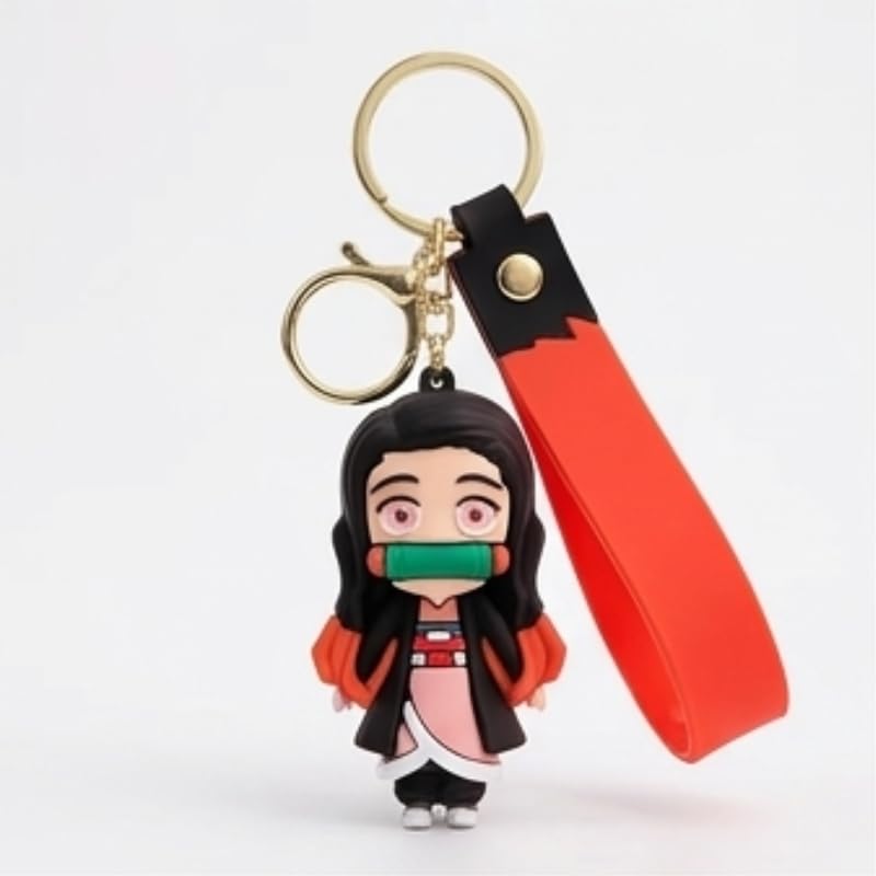 Image of Cute 3D Keychain | Keyring & Quirky Bag Charm | Hard Silicone, Unbreakable | Travel Essential | Kids Friendly | Strap & Bag Hook