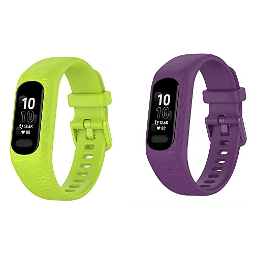 BoLuo 2 Pack of Strap Compatible for Garmin Smart 5 /Garmin Vivosmart 5 Band