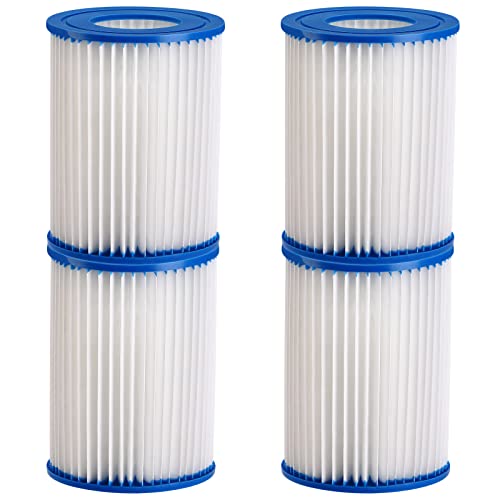 Monzana® Filterkartuschen Größe I 79x89mm 4er Set Typ S1 Auswaschbar Wasserfilter für Pool Whirlpool Schwimmbecken SPA Monzana® Filterkartuschen Größe I 79x89mm 4er Set Typ S1 Auswaschbar Wasserfilter für Pool Whirlpool Schwimmbecken SPA