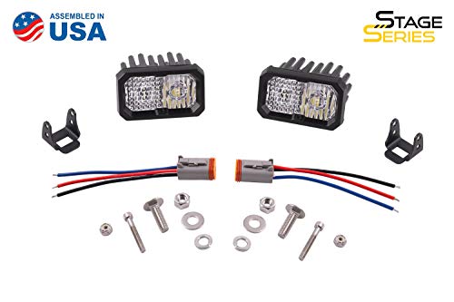 Diode Dynamics C2 1.0 Combo LED Pod Blanco Ámbar par miniatura 6