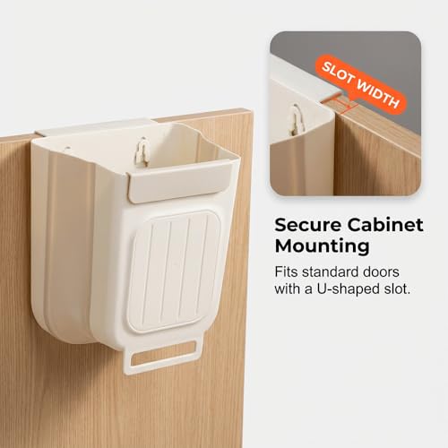 Caneca de basura plegable para colgar, 6 L, rectangular miniatura 5