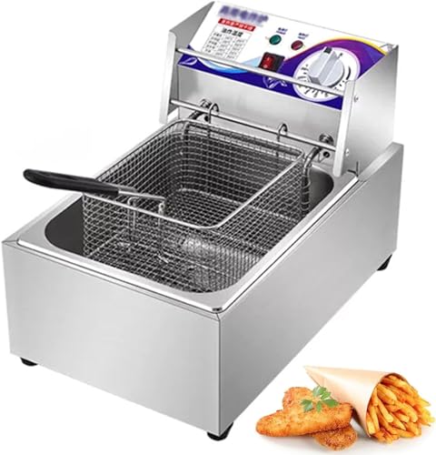 Friteuse professionnelle 2500W en acier inoxydable de 10L - 2