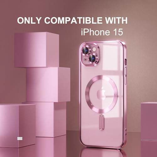 Image of Misea Magnetic for iPhone 15 Case Compatible with MagSafe Pink