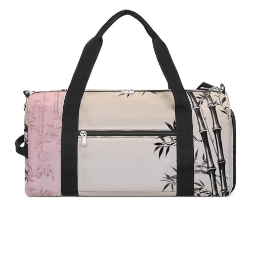 Sac de gym compartimenté pour organiser facilement ses affaires de sport au motif sakura